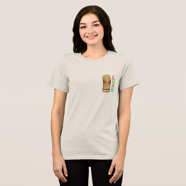 Monster Tiki Luau Tri-Blend Shirt (Vorderseite voll)