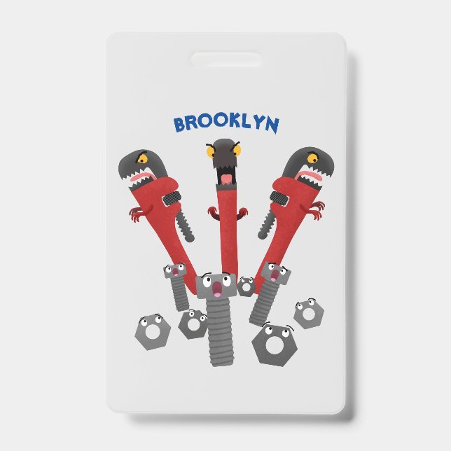 Monster-Tools für Spaß Cartoon Ausweis (Vorderseite)