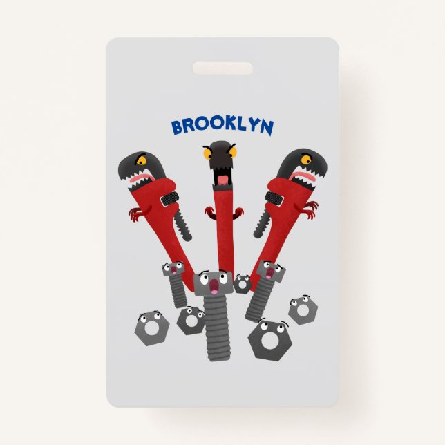 Monster-Tools für Spaß Cartoon Ausweis (Vorderseite)