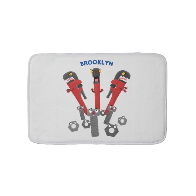 Monster-Tools für Spaß Cartoon Badematte (Vorderseite)