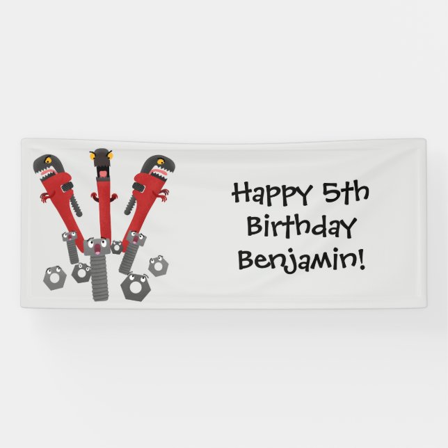 Monster-Tools für Spaß Cartoon Banner (Horizontal)