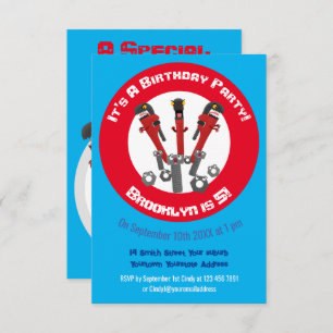 Monster-Tools für Spaß Cartoon Einladung