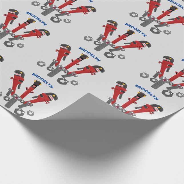 Monster-Tools für Spaß Cartoon Geschenkpapier (Ecke)