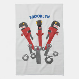 Monster-Tools für Spaß Cartoon Geschirrtuch