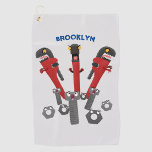 Monster-Tools für Spaß Cartoon Golfhandtuch