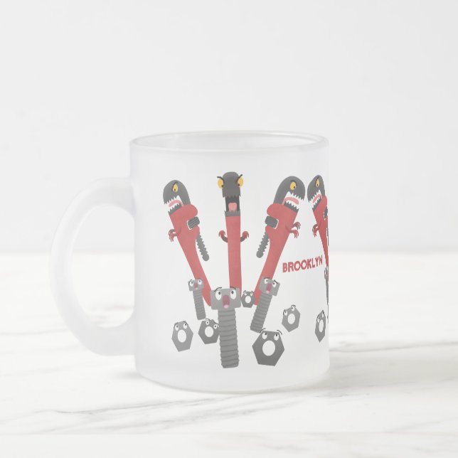 Monster-Tools für Spaß Cartoon Mattglastasse (Links)
