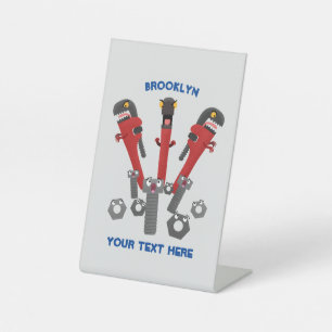 Monster-Tools für Spaß Cartoon Sockelschild