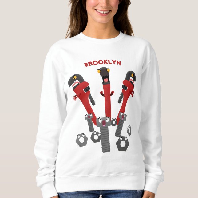 Monster-Tools für Spaß Cartoon Sweatshirt (Vorderseite)