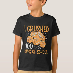 Monster Truck 100 Tage Schule 100. Tag Jungen Kind T-Shirt