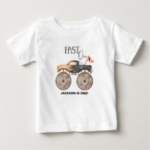 Monster-Truck 1. Geburtstag Fast ONE Kinder Baby T-shirt