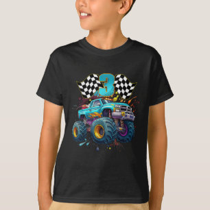 Monster Truck 3 Jahre alter Junge 3. Geburtstag to T-Shirt