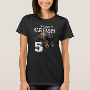 Monster Truck 5. Geburtstag Jungen bin ich bereit T-Shirt
