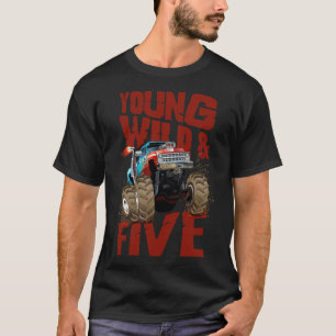 Monster Truck 5. Geburtstag Lkw Geburtstagsgestalt T-Shirt