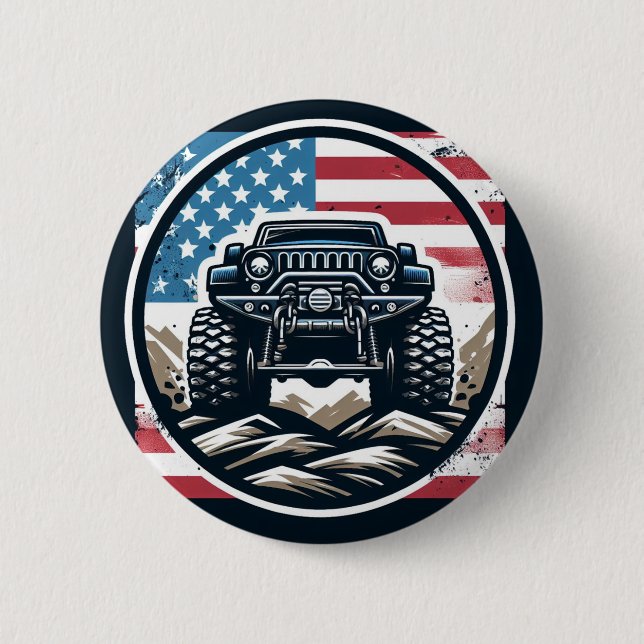 MONSTER TRUCK ABZEICHEN BUTTON (Vorderseite)