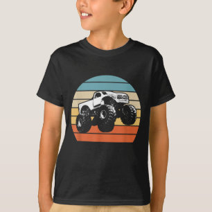 Monster Truck American Flag Racing USA Vintag T-Shirt