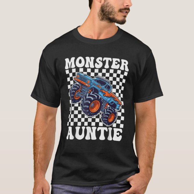 Monster Truck Auntie Monster Truck Are My Jam Truc T-Shirt (Vorderseite)