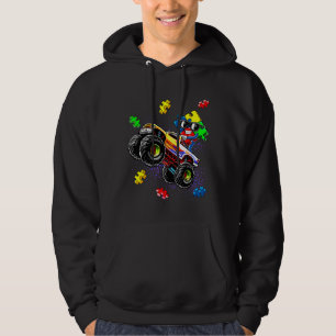 Monster Truck Autismus Bewusstsein Puzzle Stück fü Hoodie