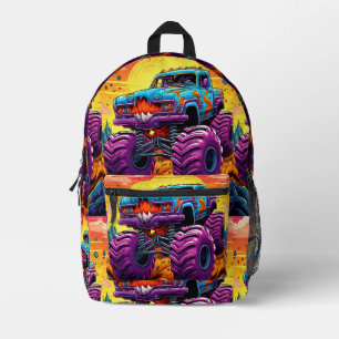 Monster Truck Bedruckter Rucksack