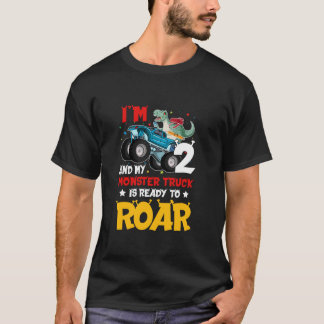 Monster Truck Boys Party 2 Jahre alt K T-Shirt
