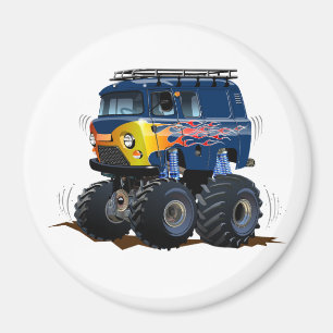 Monster-Truck-Cartoon Magnet