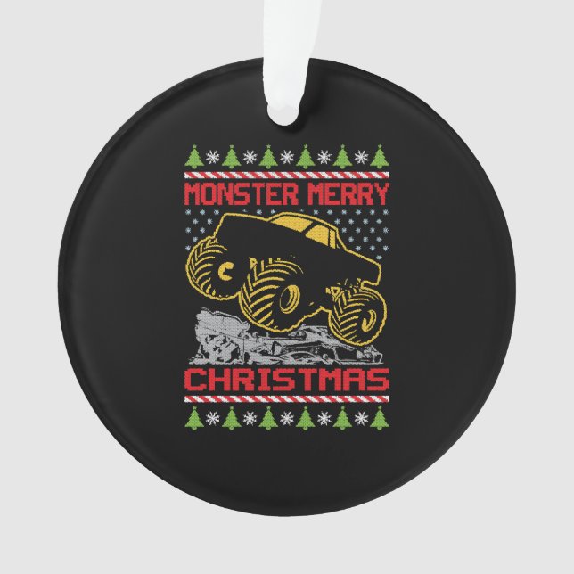 Monster Truck Christmas Ornament (Vorderseite)