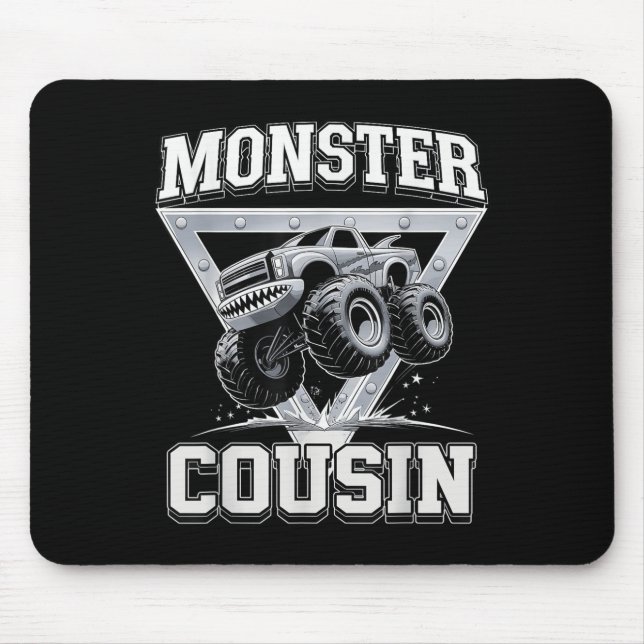 Monster Truck Cousin Fathers Day Monster Truck Are Mousepad (Vorne)
