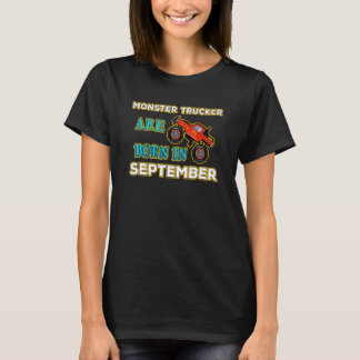 Monster Truck Crusher Jam Birthday Bday Geboren in T-Shirt