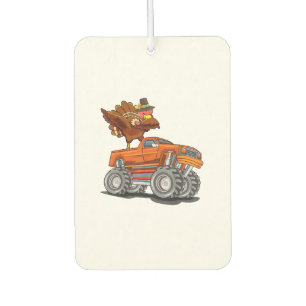 Monster Truck Dabbing Türkei Hooray Happy Thanksgi Autolufterfrischer