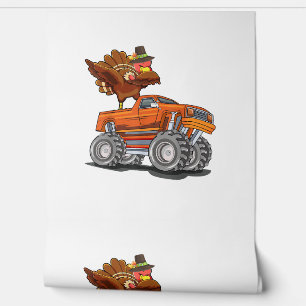 Monster Truck Dabbing Türkei Hooray Happy Thanksgi Tapete