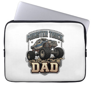 Monster Truck Dad Vintage Vector T-Shirt Design_1 Laptopschutzhülle