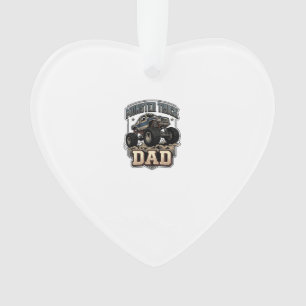 Monster Truck Dad Vintage Vector T-Shirt Design_1 Ornament