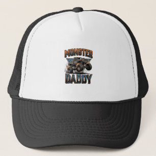 Monster Truck Daddy Vintage Gravur Shirt Design Truckerkappe