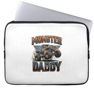 Monster Truck Daddy Vintage Gravur T-Shirt Design Laptopschutzhülle