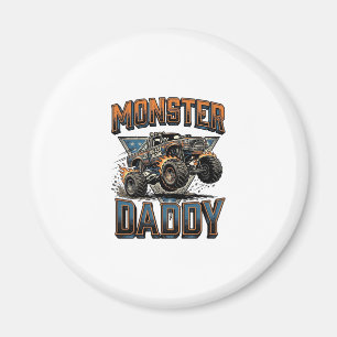 Monster Truck Daddy Vintage Gravur T-Shirt Design Magnet
