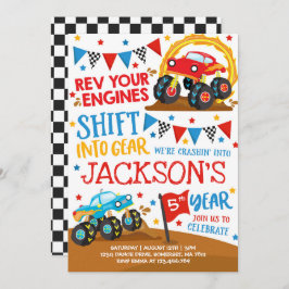 Monster Truck Einladung Monster Truck Geburtstag