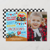 Monster Truck Einladung Monster Truck Geburtstag