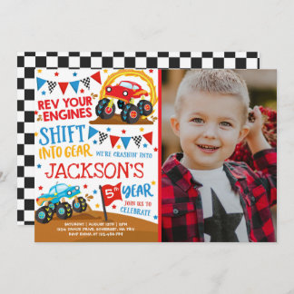 Monster Truck Einladung Monster Truck Geburtstag