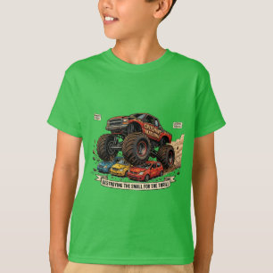 Monster-Truck-Ersatzreifen-T-Shirt für Kinder T-Shirt