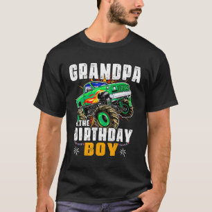 Monster Truck Familie Matching Großvater der Gebur T-Shirt