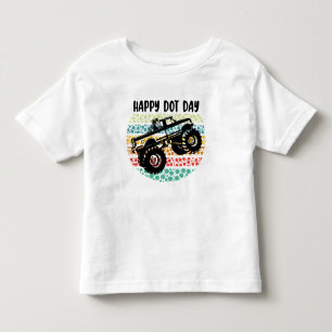 Monster Truck froh Internationaler Dotentag Kleinkind T-shirt