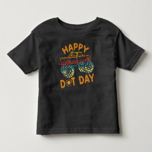 Monster Truck froh Internationaler Dotentag Kleinkind T-shirt