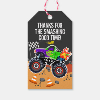 Monster Truck Gastgeschenk Tags Geschenkanhänger