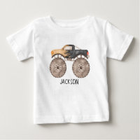 Monster Truck Geburtstag T - Shirt personalisiert