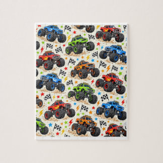 Monster-Truck-Geschenkpapier Puzzle