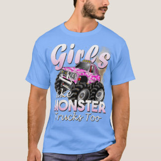 Monster Truck Girls Monsters Geburtstag 3 T-Shirt