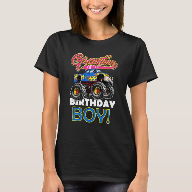 Monster Truck Grandma of The Birthday Boy  1 T-Shirt (Vorderseite)