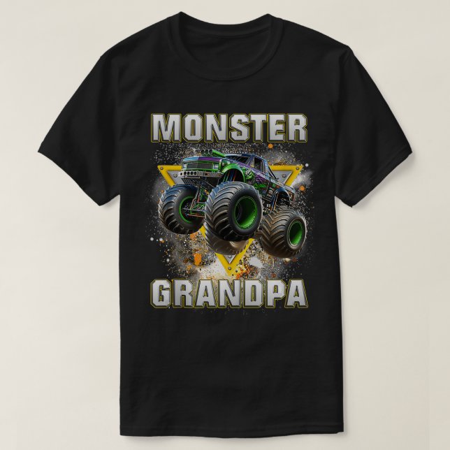 Monster Truck Grandpa Monster Truck sind mein Jam  T-Shirt (Design vorne)