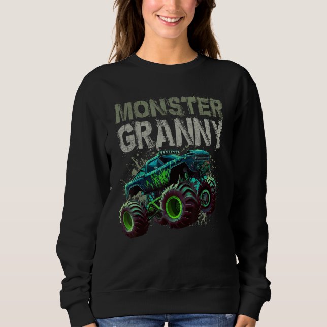 Monster Truck Granny Family Matching Monster Truck Sweatshirt (Vorderseite)