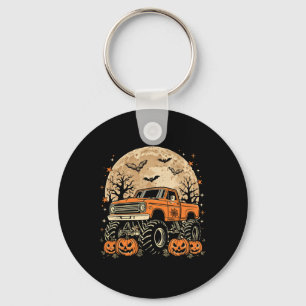 Monster Truck Halloween Kürbislaterne Moon Pumpki Schlüsselanhänger