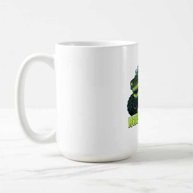 Monster-Truck-Horror-Flamme Kaffeetasse (Links)